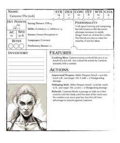 Alternative view of Librus Nocturnum - Survivor Character Sheets